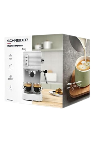 Machine Expresso - 15 bars - 1100 W - Blanc