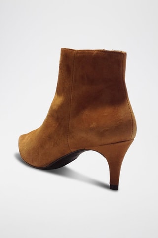 Nubuck Enkellaarzen Camel