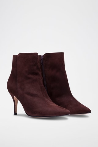 Nubuck Enkellaarzen Bruin