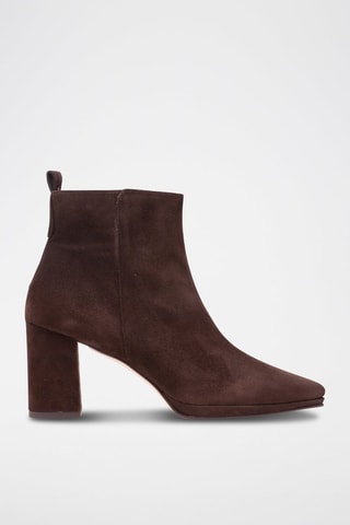 Nubuck Enkellaarzen Bruin