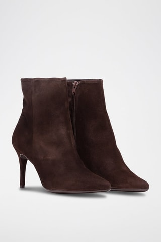 Nubuck Enkellaarzen Bruin