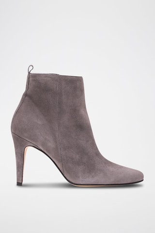Nubuck Enkellaarzen Greta Grijs