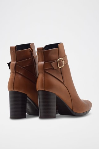 Leren Enkellaarzen Panam - Camel
