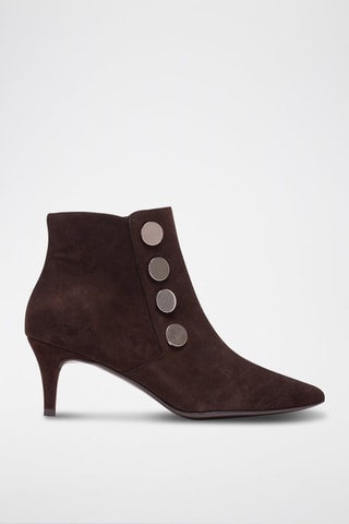 Nubuck Enkellaarzen Brigida Bruin