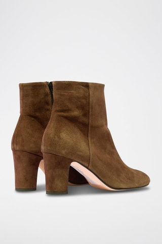 Nubuck Enkellaarzen Camel