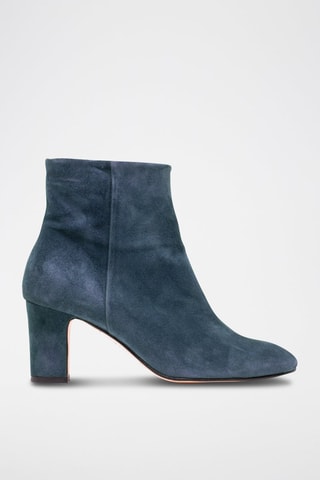 Nubuck Enkellaarzen Marineblauw