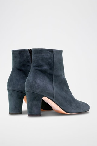 Nubuck Enkellaarzen Marineblauw