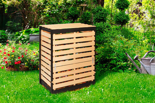 Compostor em pinho - 80 x 50 x 100 cm