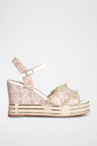 Sandales compensées Karen - Beige