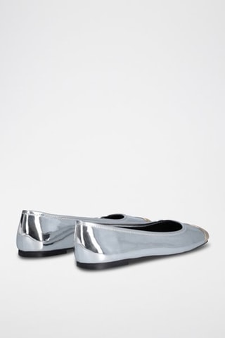 Ballerines en cuir Dafne - Argenté