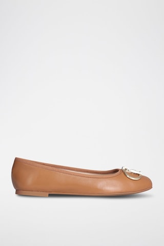 Ballerines en cuir de mouton Dafne - Beige