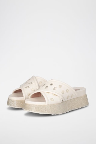 Mules plateformes Frida - Beige