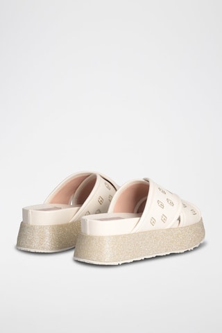 Mules plateformes Frida - Beige