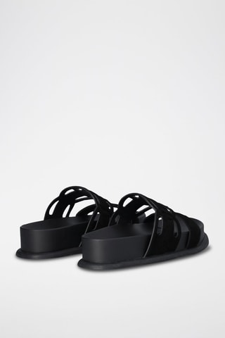 Mules en nubuck Loren - Noir