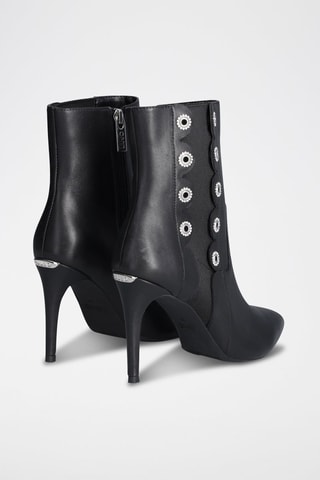 Bottines en cuir de chèvre - Noir