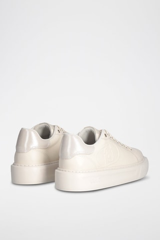Baskets plateformes en cuir Kylie - Ivoire