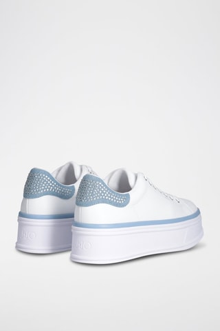 Baskets plateformes en cuir Selma - Blanc