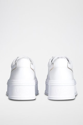 Baskets plateformes en cuir Selma - Blanc