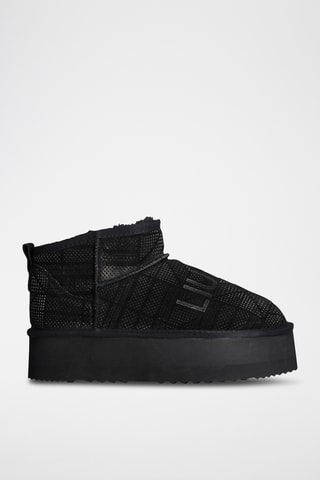Bottines en cuir - Noir