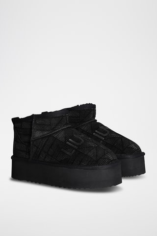 Bottines en cuir - Noir