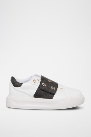 Baskets plateformes en cuir - Blanc