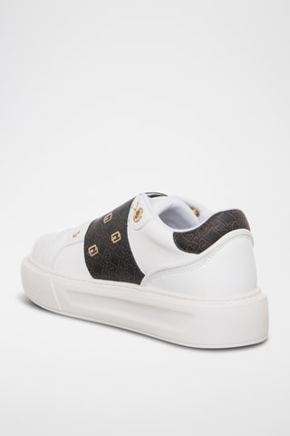 Baskets plateformes en cuir - Blanc