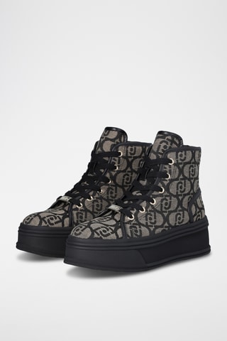 Baskets montantes - Gris et noir