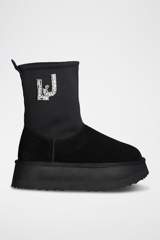 Bottines en cuir - Noir