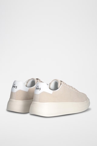 Baskets plateformes en cuir - Beige