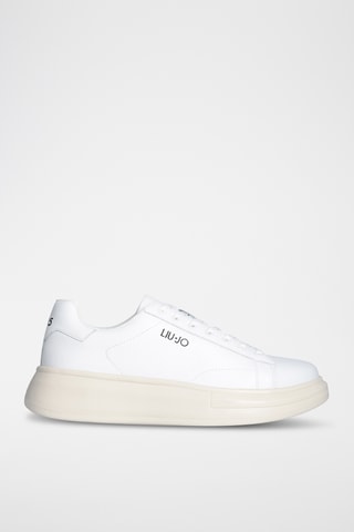 Baskets plateformes en cuir - Blanc