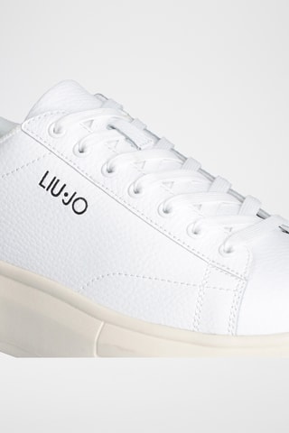 Baskets plateformes en cuir - Blanc