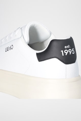 Sneakers plateformes en cuir - Blanc