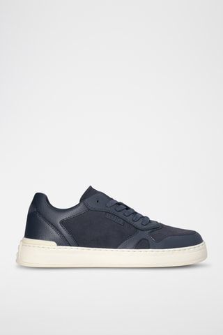 Baskets en cuir - Bleu marine