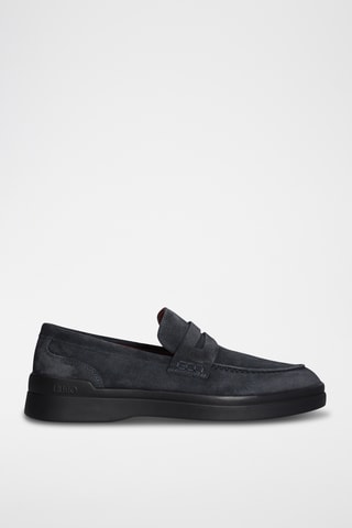 Mocassins en cuir - Bleu