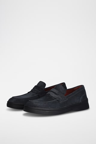 Mocassins en cuir - Bleu
