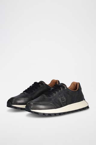 Sneakers en cuir - Noir