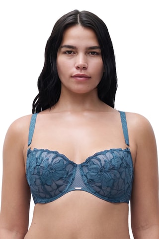 Soutien-gorge Fleurs - Bleu pétrole - Chantelle
