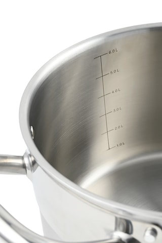 Panela em aço inoxidável Triplex - 24 x 15 cm - 6 l
