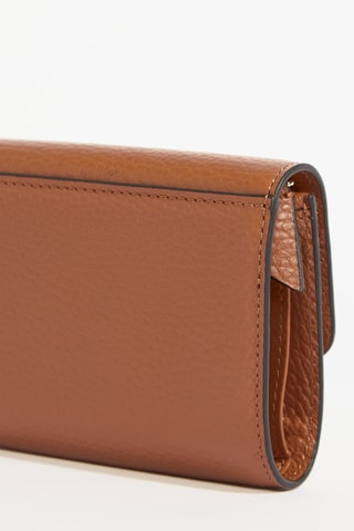 Leren Portefeuille Lettrines M - Camel