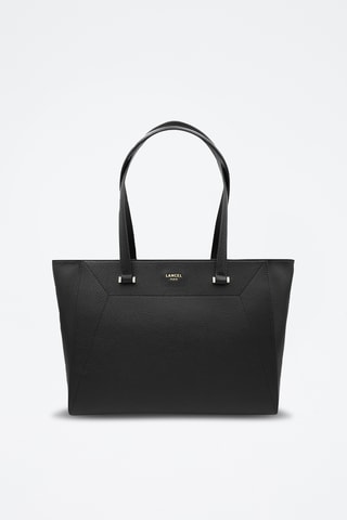 Leren Shopper Lettrines - Zwart