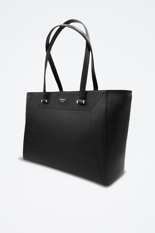Leren Shopper Lettrines - Zwart