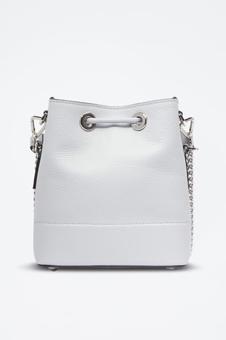 Leren Buideltas Ninon Mini - Lichtgrijs