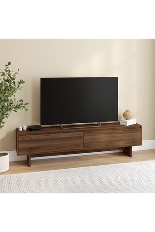 Meuble TV 2 abattants Yumi - 180 x 30 x 46 cm