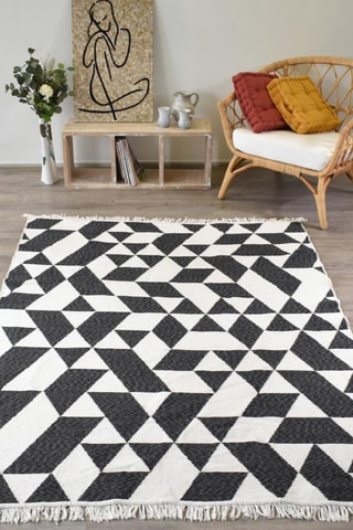 Vloerkleed Luca - Zwart