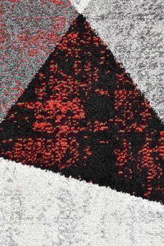 Vloerkleed Boci - Rood en Grijs