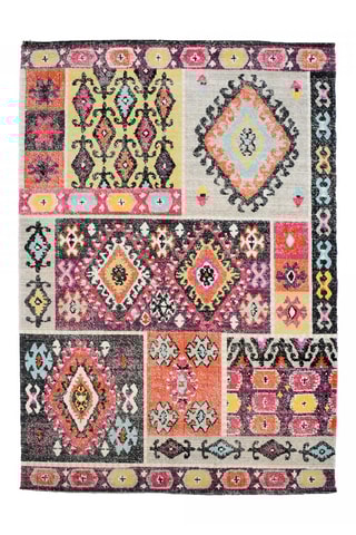 Tapete Kilim - Preto e vermelho