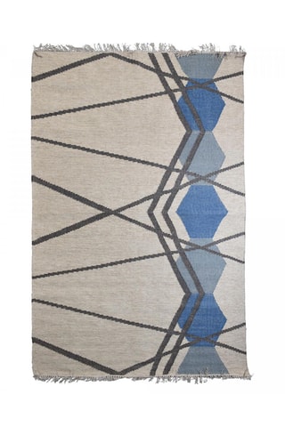 Wollen Vloerkleed Guda - Blauw