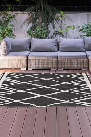 Tapete reversível Kilim - Preto
