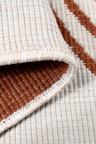 Tapete Kilim - Cru e laranja