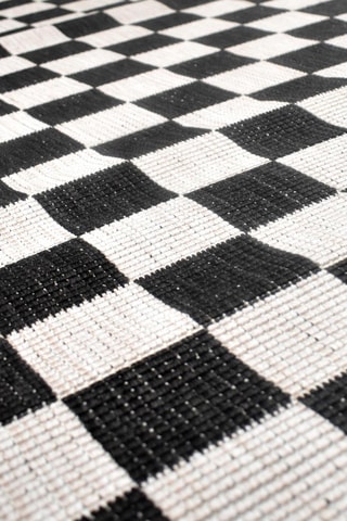 Tapete Kilim - Preto e branco